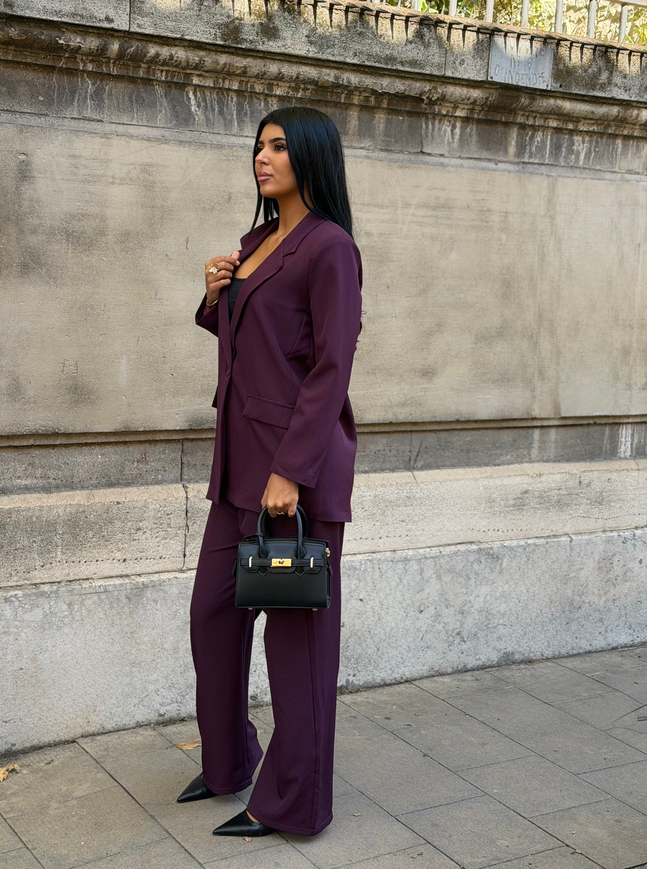Ensemble blazer bordeaux