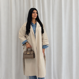 Trench long beige