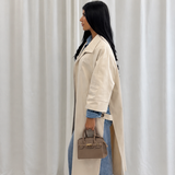 Trench long beige