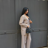 Ensemble blazer taupe