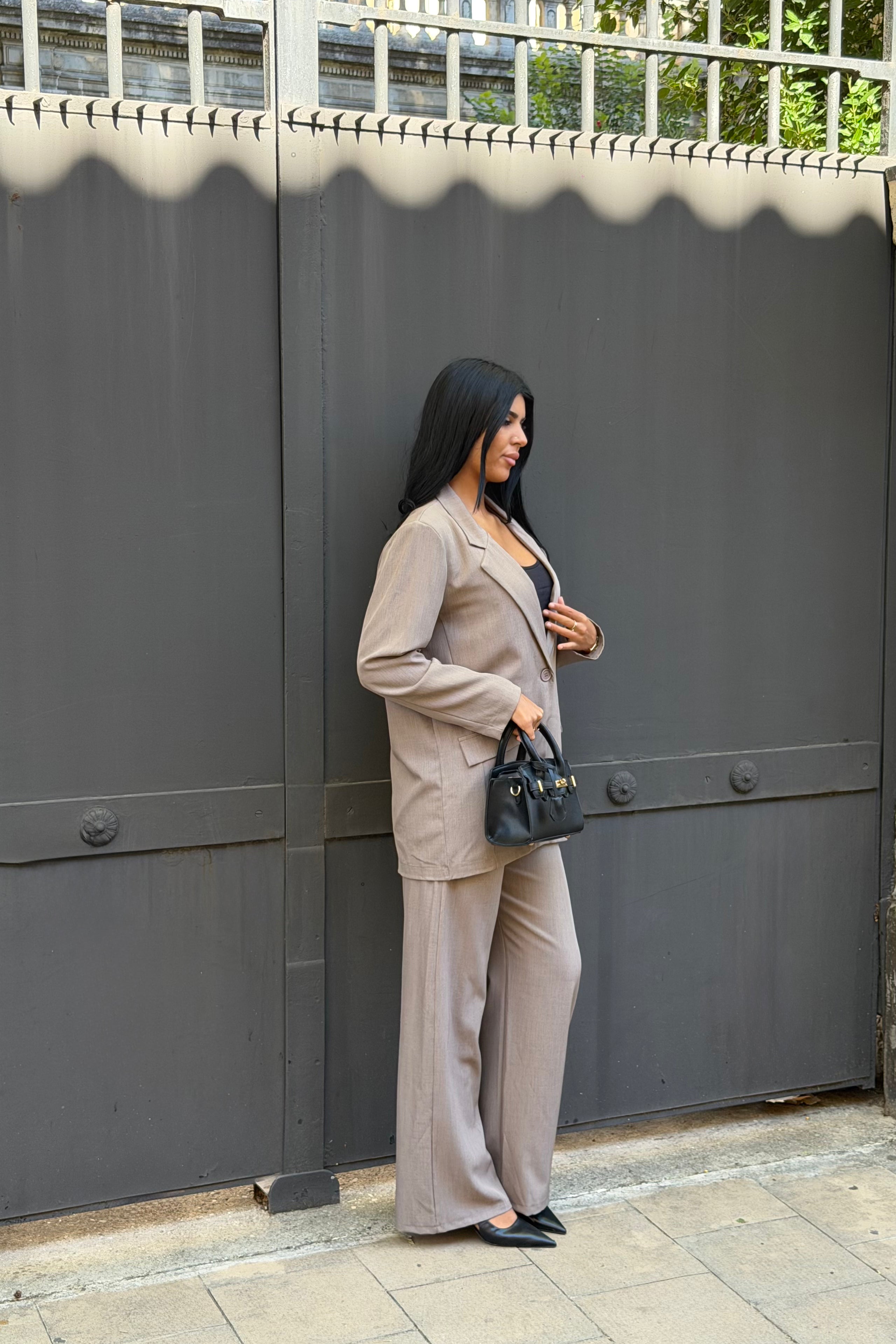 Ensemble blazer taupe