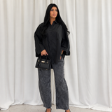 Chemise oversize noir